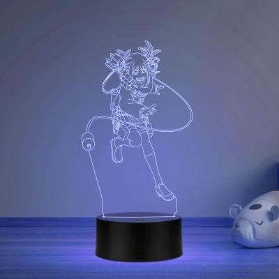 3D Led Night lamp My Hero Academia himiko togo452 Anime lamp